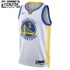 Camiseta Niños NBA Golden State Warriors Poole 3 2022-23 Jordan Nike Association Edition Blanco Swingman